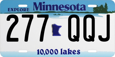 MN license plate 277QQJ