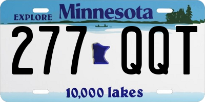 MN license plate 277QQT