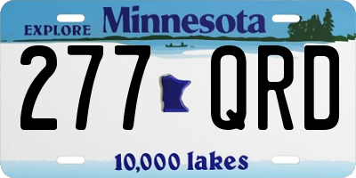 MN license plate 277QRD