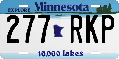 MN license plate 277RKP
