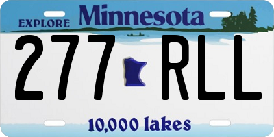 MN license plate 277RLL