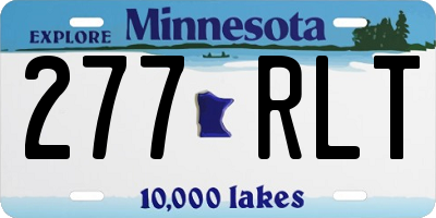 MN license plate 277RLT