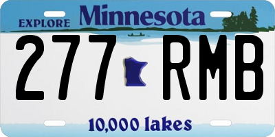 MN license plate 277RMB