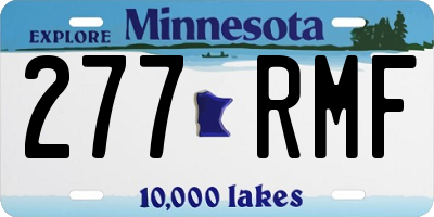MN license plate 277RMF