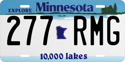 MN license plate 277RMG