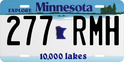 MN license plate 277RMH