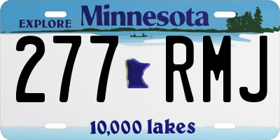MN license plate 277RMJ