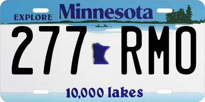MN license plate 277RMO