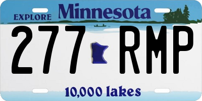 MN license plate 277RMP