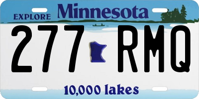 MN license plate 277RMQ