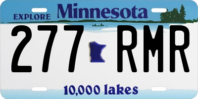 MN license plate 277RMR