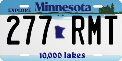 MN license plate 277RMT