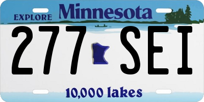 MN license plate 277SEI