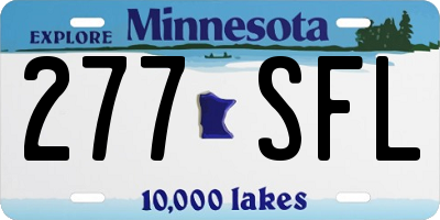 MN license plate 277SFL