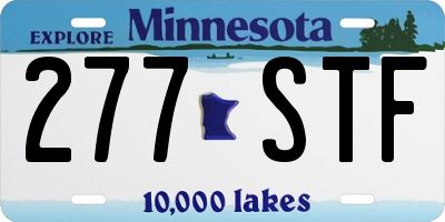 MN license plate 277STF