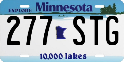 MN license plate 277STG