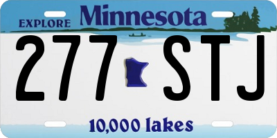 MN license plate 277STJ