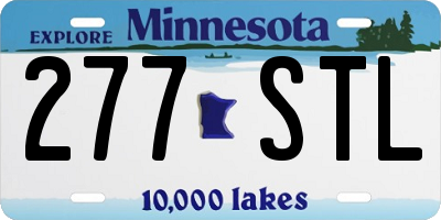 MN license plate 277STL