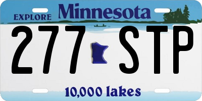 MN license plate 277STP