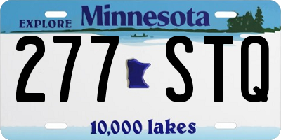 MN license plate 277STQ