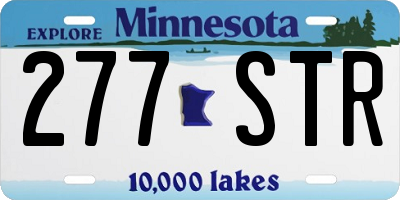 MN license plate 277STR
