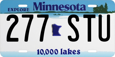 MN license plate 277STU