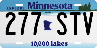 MN license plate 277STV
