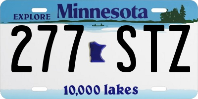 MN license plate 277STZ