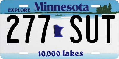 MN license plate 277SUT