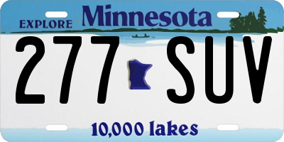 MN license plate 277SUV