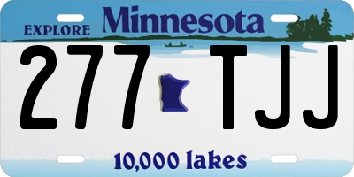 MN license plate 277TJJ