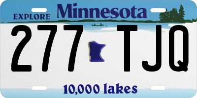 MN license plate 277TJQ