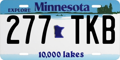 MN license plate 277TKB