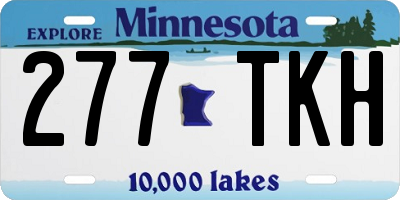 MN license plate 277TKH