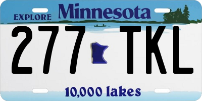 MN license plate 277TKL