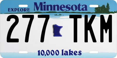 MN license plate 277TKM