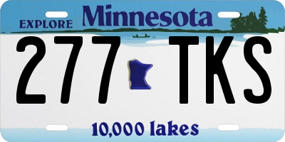 MN license plate 277TKS