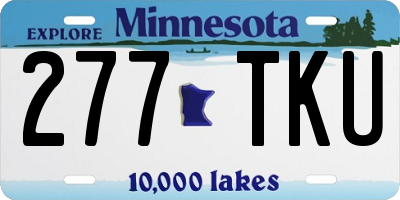 MN license plate 277TKU