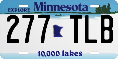 MN license plate 277TLB
