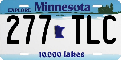 MN license plate 277TLC