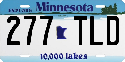 MN license plate 277TLD