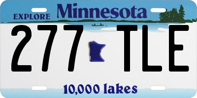 MN license plate 277TLE
