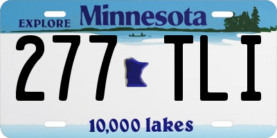 MN license plate 277TLI