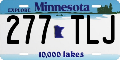 MN license plate 277TLJ