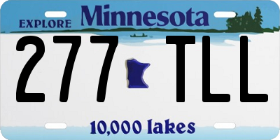 MN license plate 277TLL