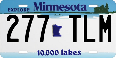 MN license plate 277TLM