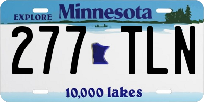 MN license plate 277TLN
