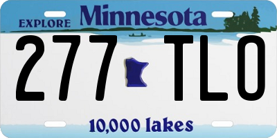 MN license plate 277TLO