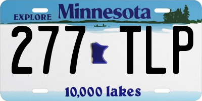 MN license plate 277TLP