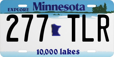 MN license plate 277TLR